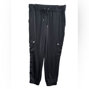 Calvin Klein Jeans Black High-Rise Utility Cargo Joggers - Size 10